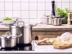 BK Q-linair Master Glas Pannenset - 5-delig - Glazen Deksel - Veilig Afgietsysteem - Inductie -Thuiskeuken 1200x900 7