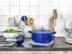 BK Bourgogne Braadpan Ø 24 Cm - Blauw - Gietijzer - Inductie -Thuiskeuken 1200x900 75