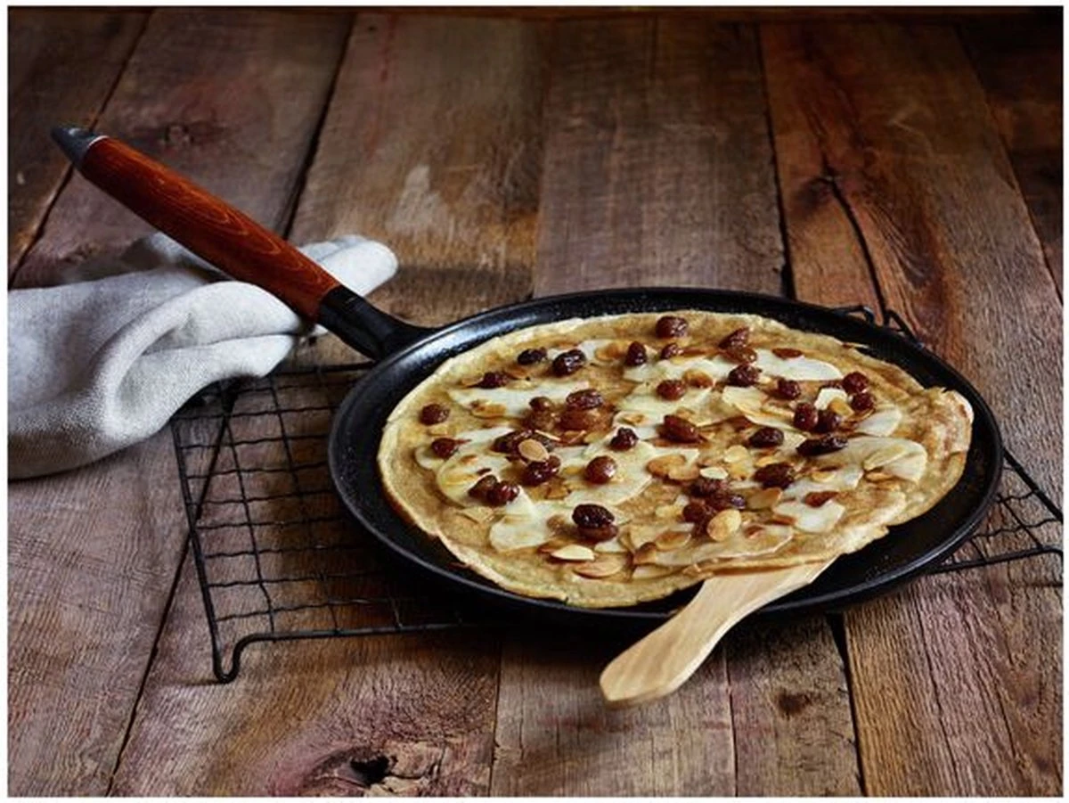 Staub Flensjespan - Houten Steel - 28 Cm - Zwart 8 Staub Flensjespan - Houten Steel - 28 Cm - Zwart - Afbeelding 6