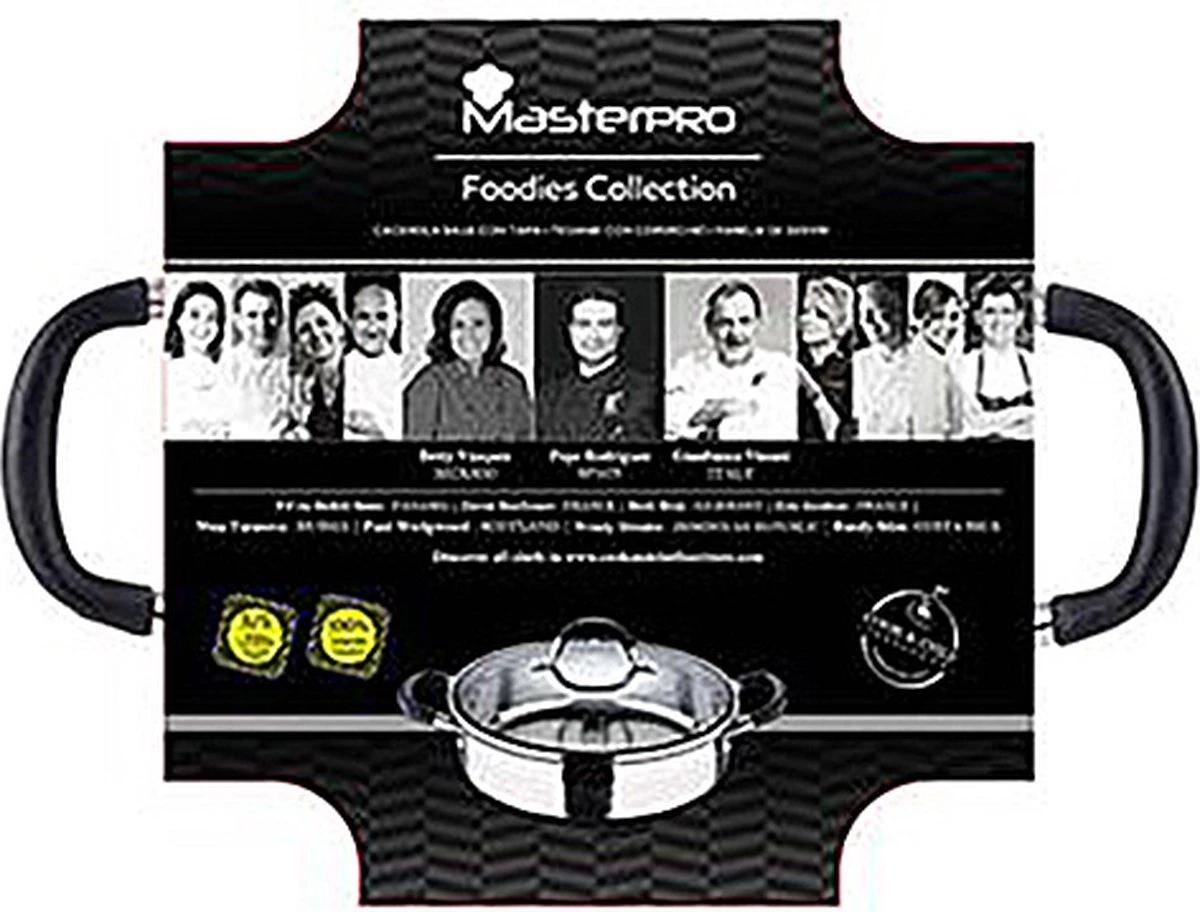 Bergner Masterpro - Serveerpan Met Deksel - 28 Cm - 3.8 L - RVS 5 Bergner Masterpro - Serveerpan Met Deksel - 28 Cm - 3.8 L - RVS - Afbeelding 3