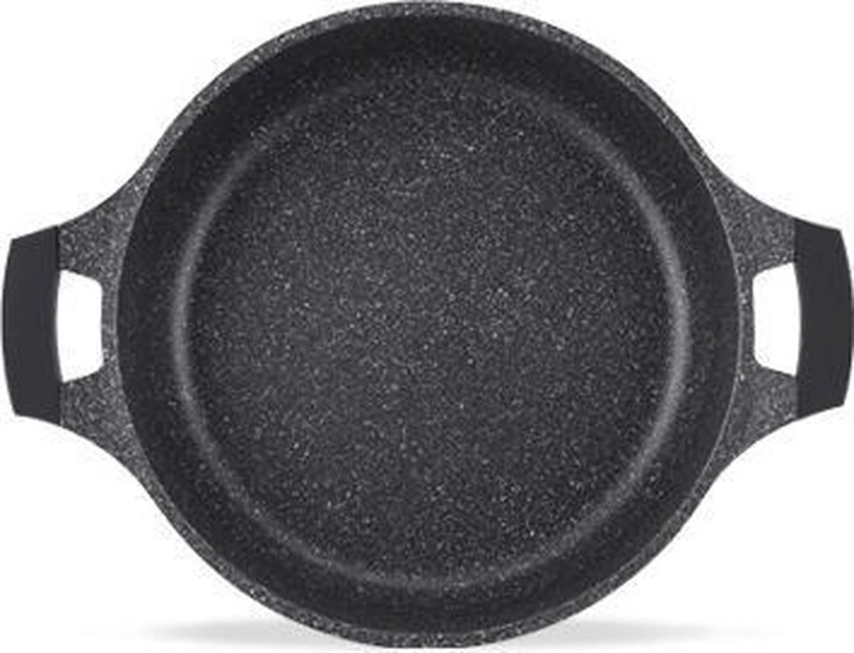 Royalty Line - Marble Soep/braadpan - Met Glazen Deksel Zwart - 20 CM. RL-BS20ML 6 Royalty Line - Marble Soep/braadpan - Met Glazen Deksel Zwart - 20 CM. RL-BS20ML - Afbeelding 4