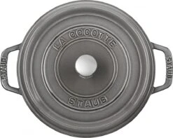 Staub Cocotte - Rond - 24 Cm - Grafietgrijs -Thuiskeuken 1200x958 2