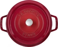 Staub - Ronde Cocotte 24 Cm - Kers -Thuiskeuken 1200x960 2