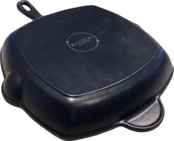 Koock Amsterdam® Grillpan - Geëmailleerd Gietijzer - Geschikt Voor Alle Warmtebronnen - Mat Blauw -Thuiskeuken 1200x975 4