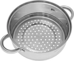 Stoompan INZET 2.6L – Rijststomer - Groentestomer Ø 20 Cm RVS -Thuiskeuken 1200x988 4
