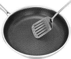 Honingraat Heavy Duty Anti-aanbak Koekenpan - Steelpan - Wok - Met Deksel 30 Cm - Gas - Elektrisch - Inductie - Oven -Thuiskeuken 1200x991