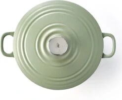 BK Bourgogne Braadpan Ø 24 Cm - Groen - Gietijzer - Inductie -Thuiskeuken 1200x993 4
