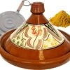Marokkaanse Aardewerk Authentieke Tajine 35 Cm + Kruiden En Vlamverdeler -Thuiskeuken 1200x995 7