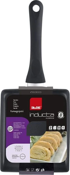 Merkloos TIB Japanse Stijl Omeletpan - Eierpan - Tamagoyaki - Geschikt Voor Inductie -Thuiskeuken 486x1200