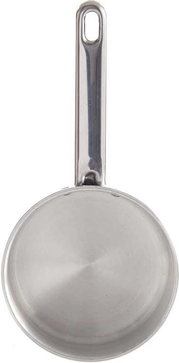 Steelpan/sauspan/juspan Zilverkleurig 26 X 14 X 8 Cm Van 0.6 Liter Aluminium - Met Handige Deksel - Kookpannen 4 Steelpan/sauspan/juspan Zilverkleurig 26 X 14 X 8 Cm Van 0.6 Liter Aluminium - Met Handige Deksel - Kookpannen - Afbeelding 2