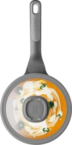 BergHOFF Steelpan Met Deksel Stone 18 Cm - Leo -Thuiskeuken 595x1200