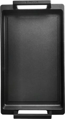 Eurolux Teppanyaki Plaat Met Grepen - 41 X 24 X 2.5 Cm - Zwart - Aluminium - Geschikt Voor Alle Warmtebronnen -Thuiskeuken 658x1200 1