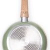 Just Vegan Koekenpan ECO Met Afneembaar Handvat 20 Cm Aluminium Groen -Thuiskeuken 668x1200
