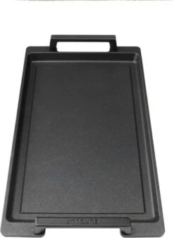 Eurolux Teppanyaki Plaat Met Grepen - 41 X 24 X 2.5 Cm - Zwart - Aluminium - Geschikt Voor Alle Warmtebronnen -Thuiskeuken 878x1200